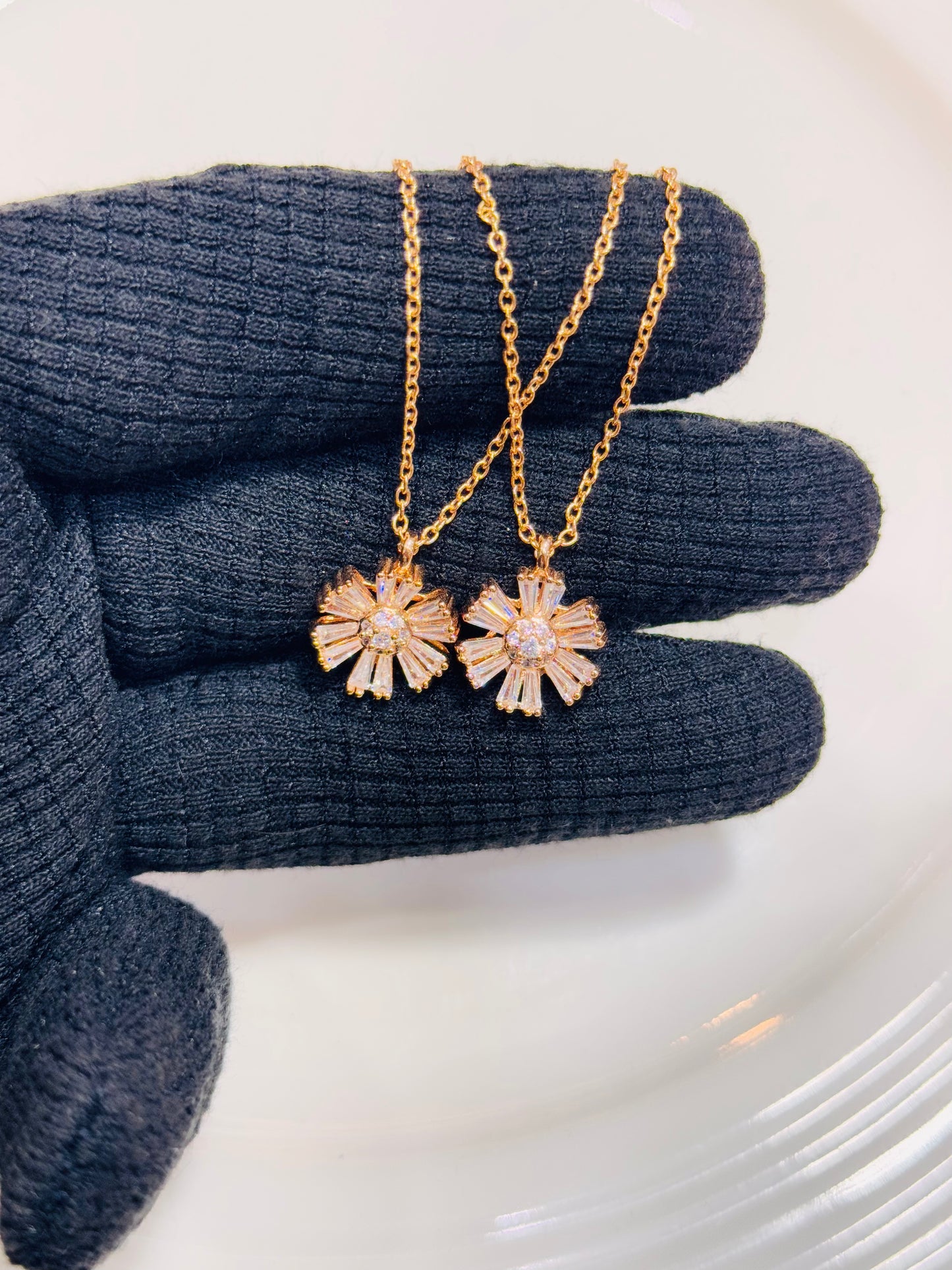 Radiant Blossom Pendant Necklace