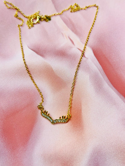 Elegant Gold Crown Necklace 👑✨